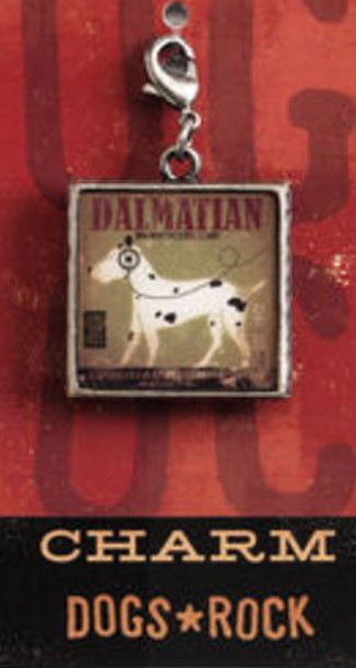 Dalmatian Records Charm for Purse Zipper Pull Bracelet
