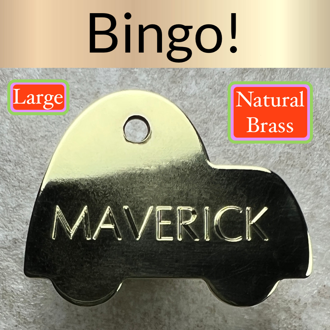 Custom Engraved Dog Tags Personalized Dog Collar Pet Tags Pet SPEED RACER BRASS