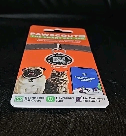 NEW Pawscout QR The Smart Pet Tag Finder for Dogs/Cats Connects To Your Phone