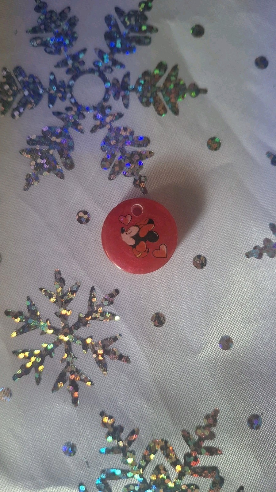 Resin Tag Dog mini Minnie mouse