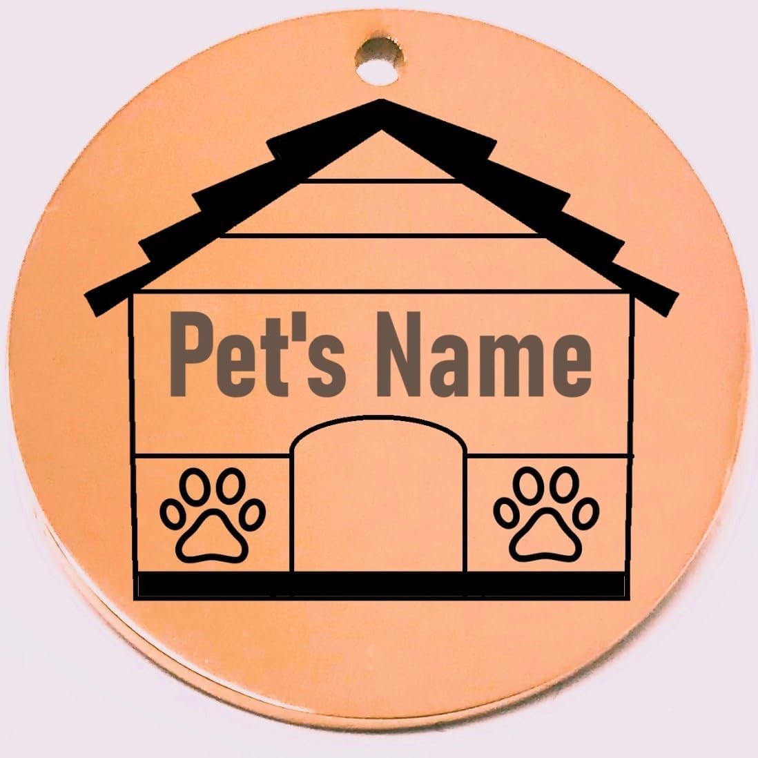 Personalized Dog House ID Tags – Custom Laser Etched Name Tag for Pet Collar