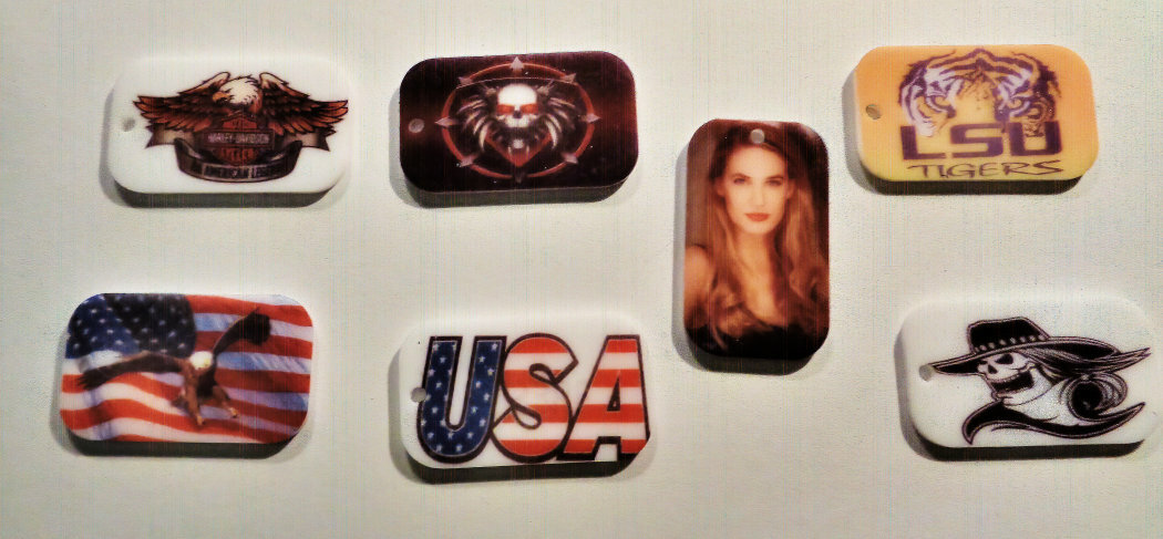 Blank Acrylic tags 3 / $1.00 Sublimation Ready READ DISCRIPTION