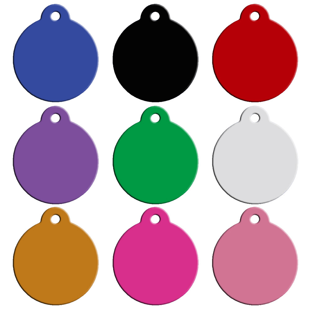 20pcs Wholesale Custom Aluminum Dog ID Tags Bulk Blank Cat Dog Name Collar Discs