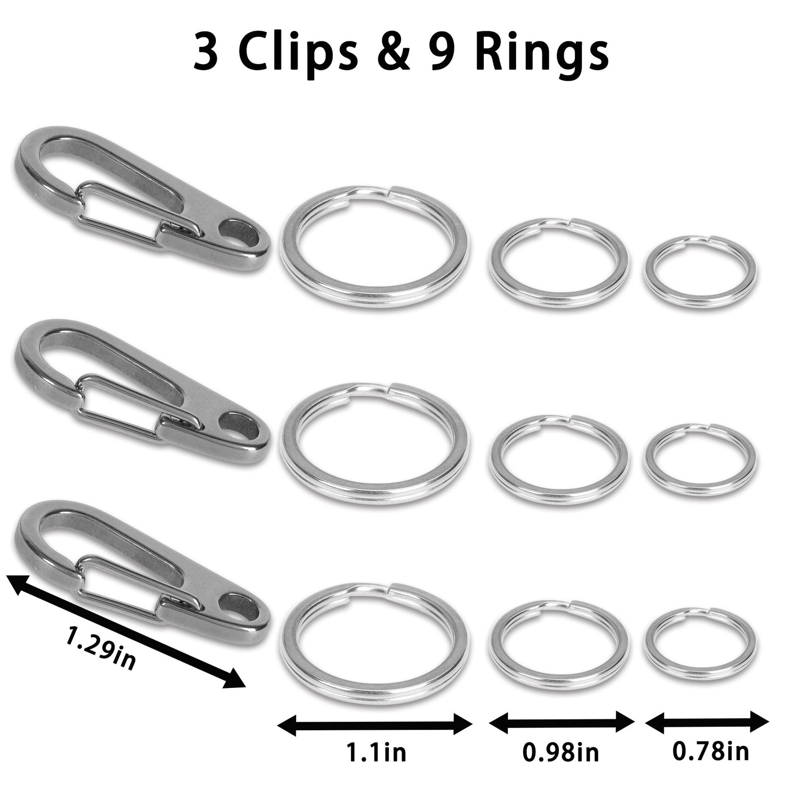 Pet ID Tags, Pet Tag Quick Clips, Dog Tags and Cat Tags Collar Rings, Tag Cli…