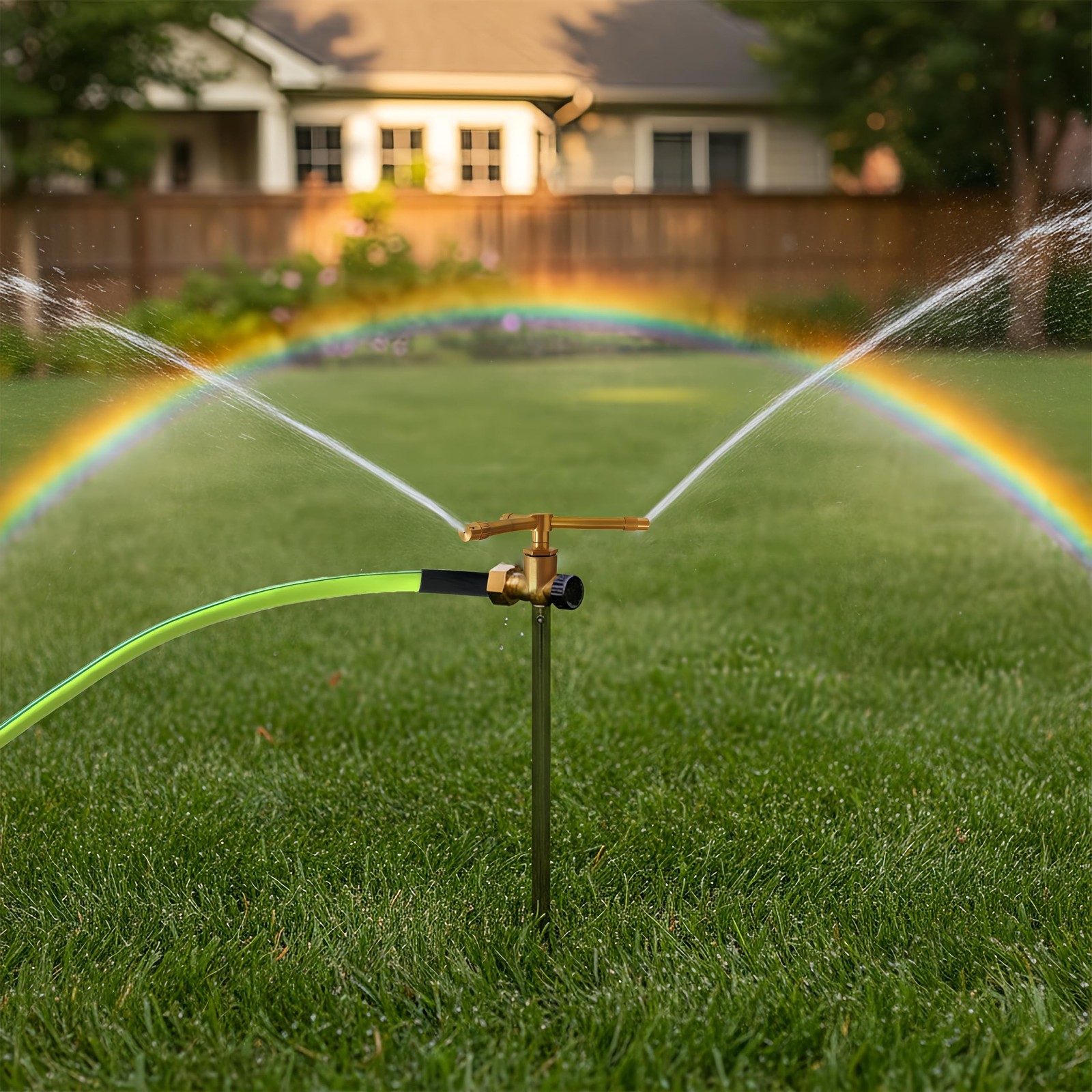 Atlantic 3-Head Solid Brass Sprinkler – Heavy Duty Stainless Steel … Fas