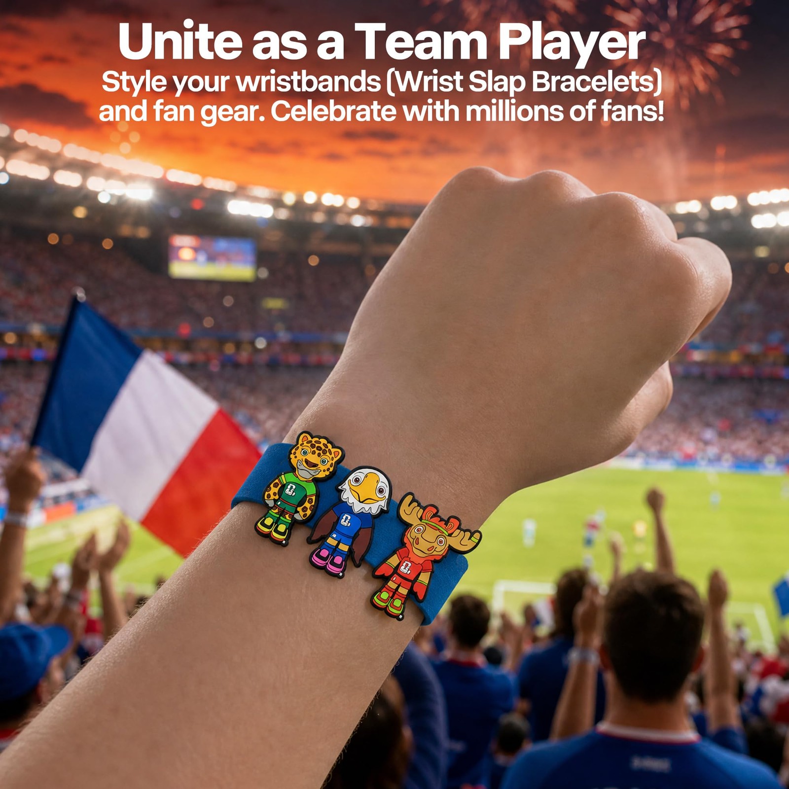 PET MOMENT Officially Licensed FIFA World Cup 2026 Mascot Slide-On fifa color