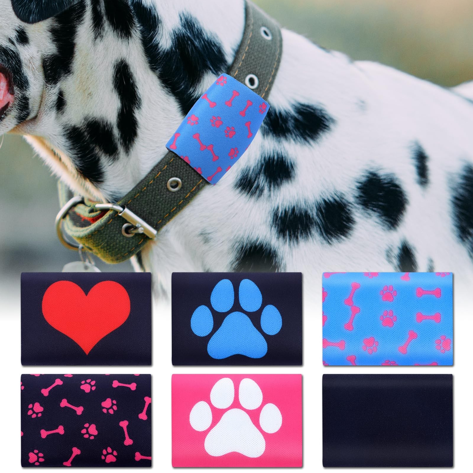 6 Pcs Dog Tag Silencer Dog Tag Cover Portable Pet ID Soundless Silencer Bag Q…