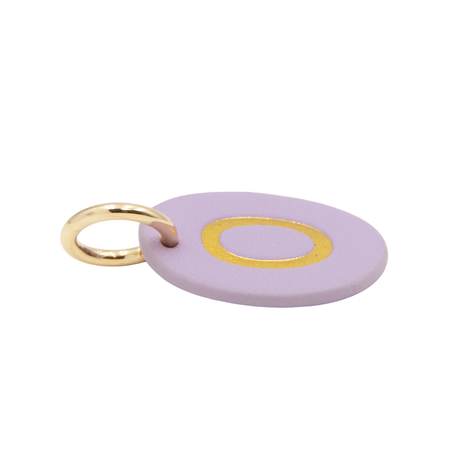 The Cuddle Collab Wear & Share Charm Faux Leather “O” Monogram in Purple