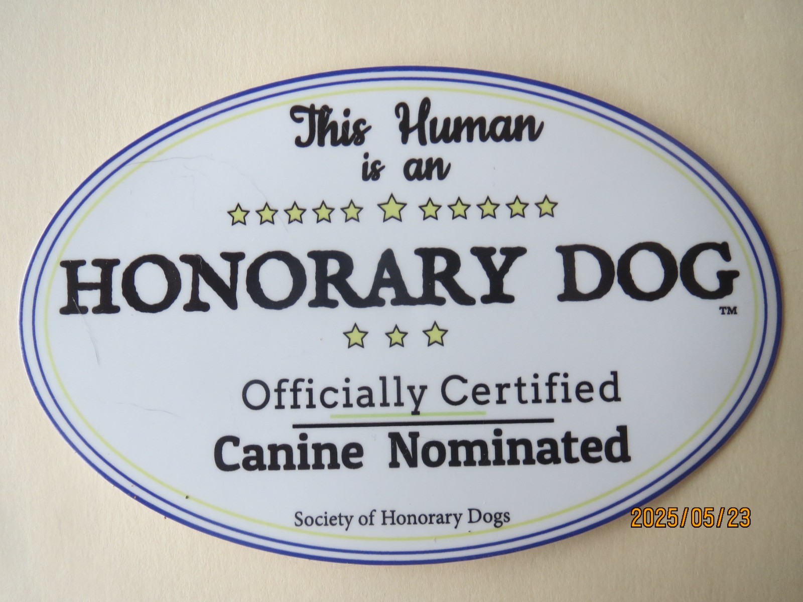 LOVE DOGS MORE THAN PEOPLE? Be an Honorary Dog. DOG-LOVER PIN w/ 6 FREE GIFTS