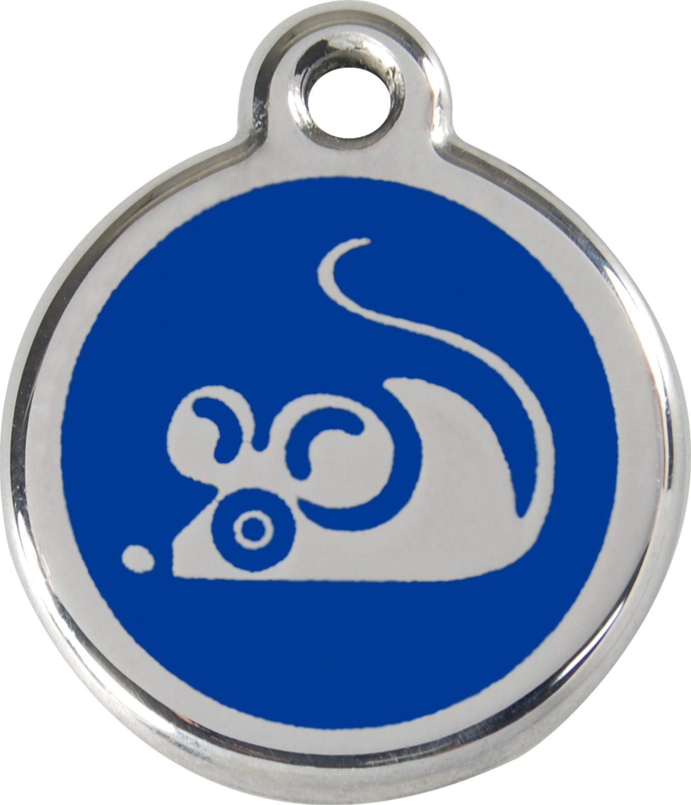 Stainless Steel Red Dingo Mouse Cat ID Tag Red Purple Blue Green Pink Yellow