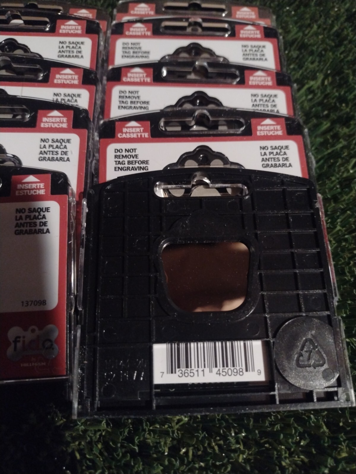 Engravable Pet ID 137098 – 10PCS of Hillman plated & etched