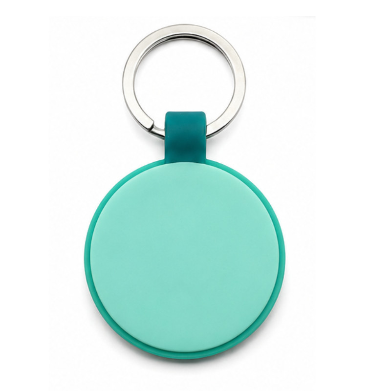 Personalized Round Silicone Pet Tag Engraved Dog Tag Cat Tag Silent Name Tag