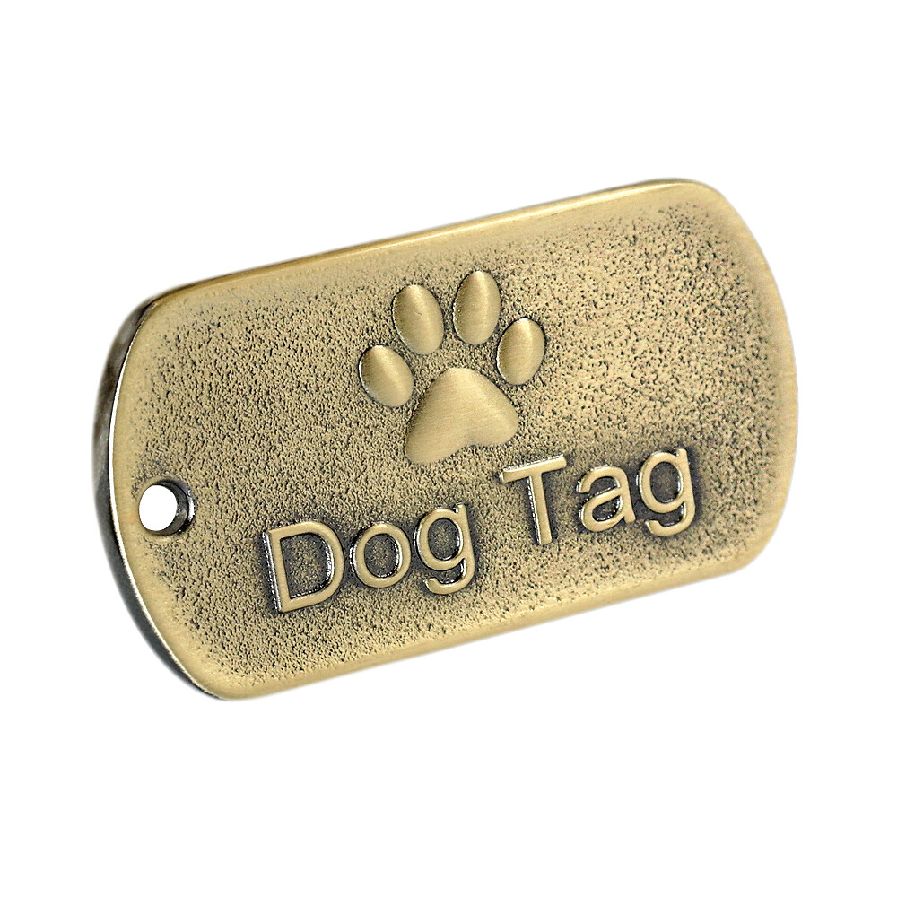 Military Dog Tags Customizable Name ID Collar Tag Engraved Personalized Necklace
