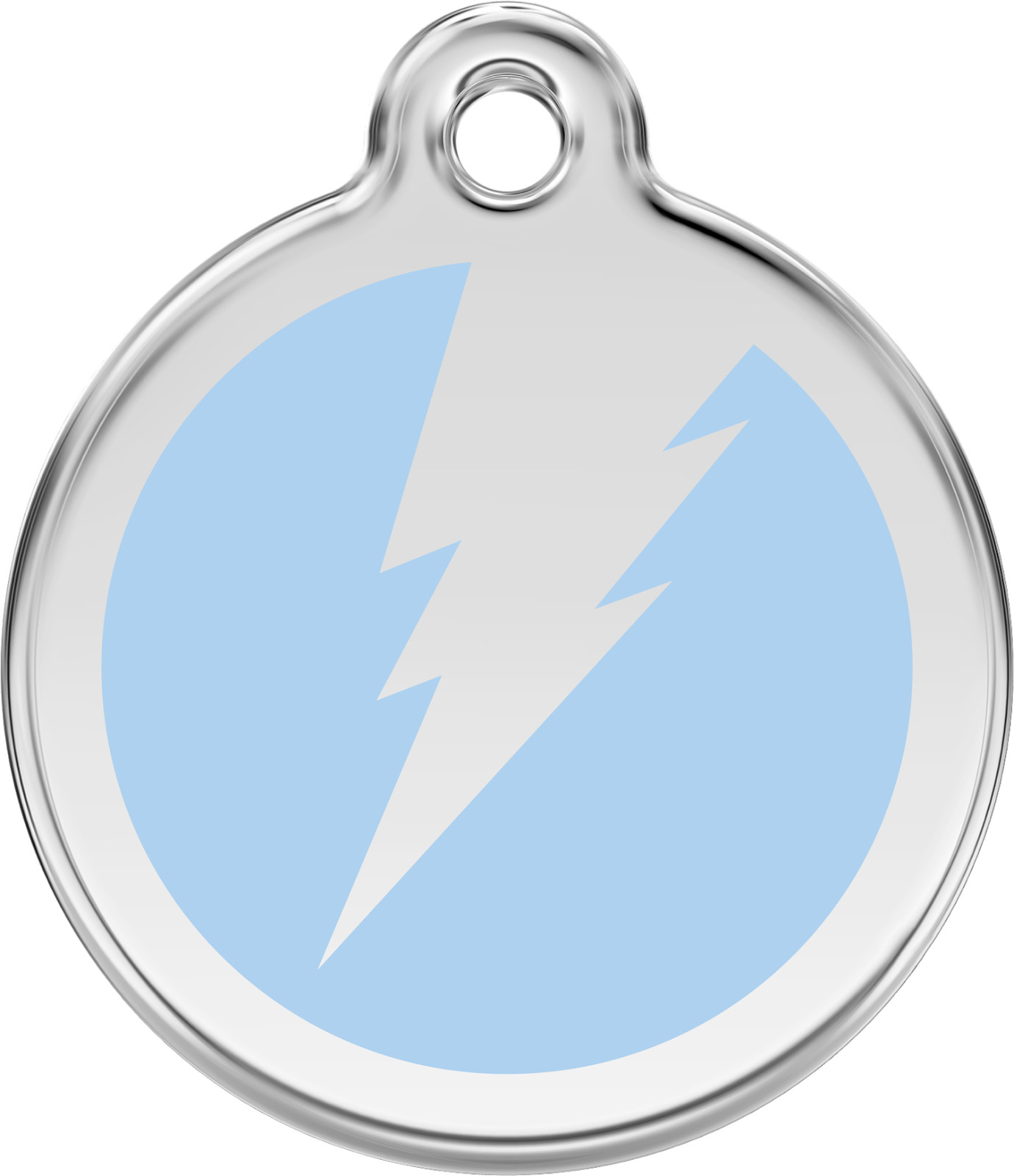 Steel Red Dingo Lightning ID Dog Tag Black Purple Blue Green Yellow Red Pink