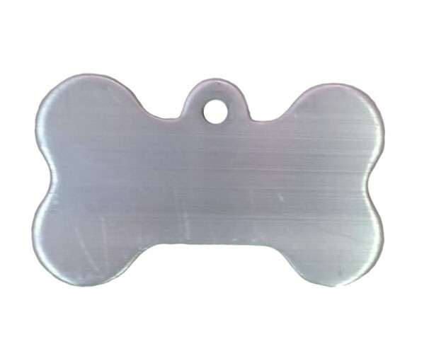 blank dog id tags bone shape engravable aluminum white and black 100pcs/lot