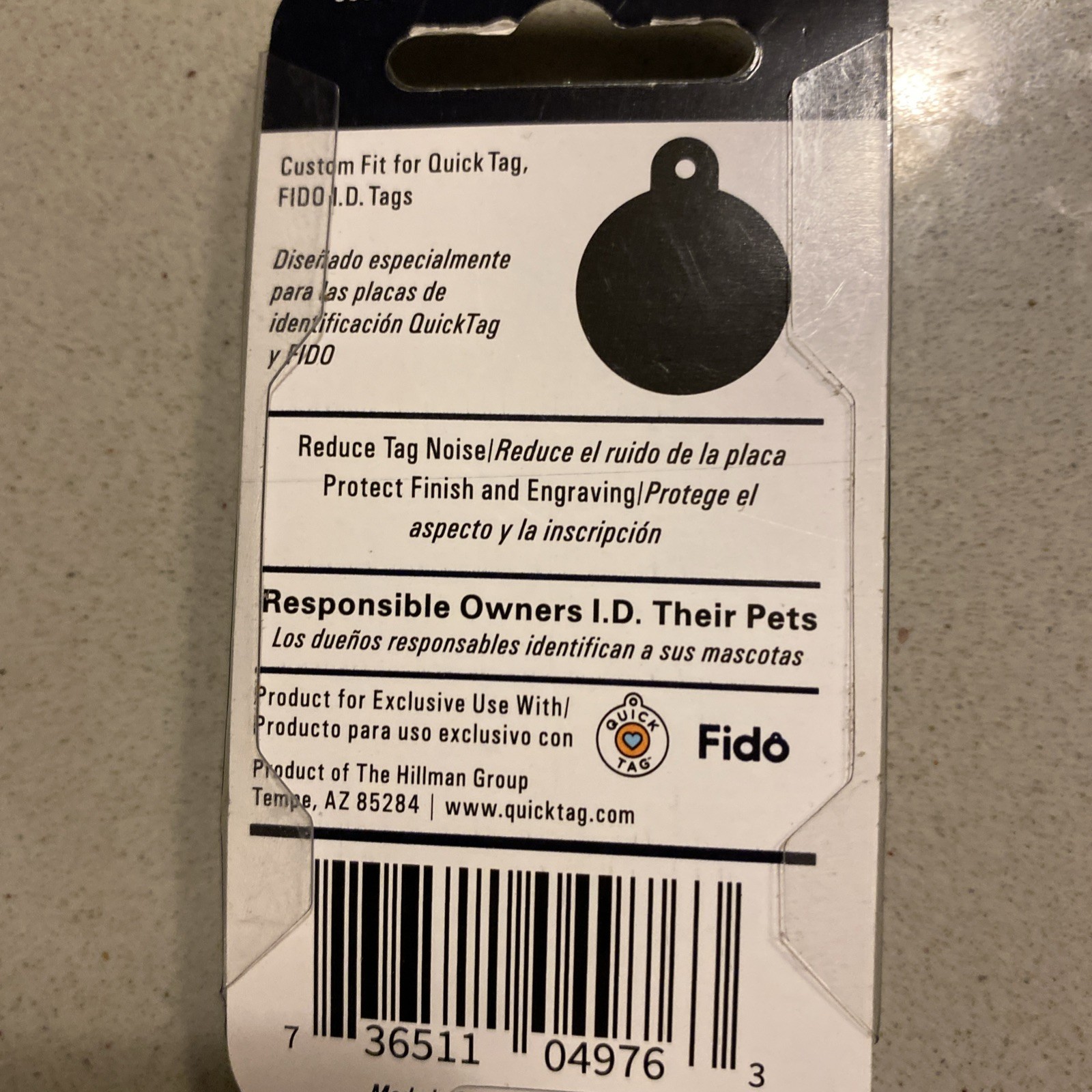 Portable Pet ID Tag Silencer Cover 3 Pieces Dog Tag Holder Pink Circle Design