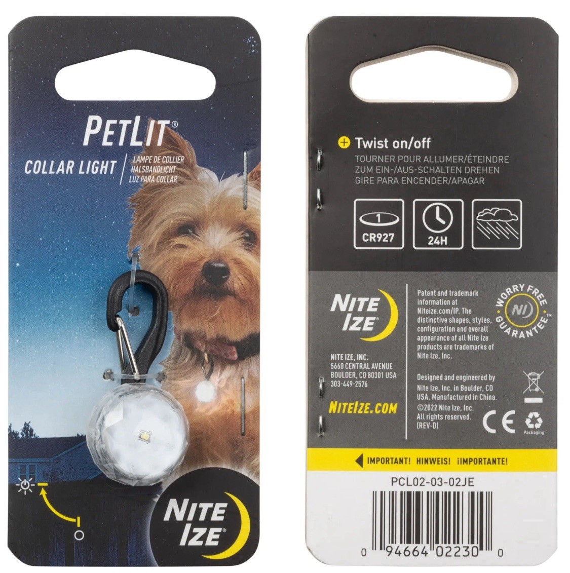 Nite IzePetLit Collar Light Crystal Jewel