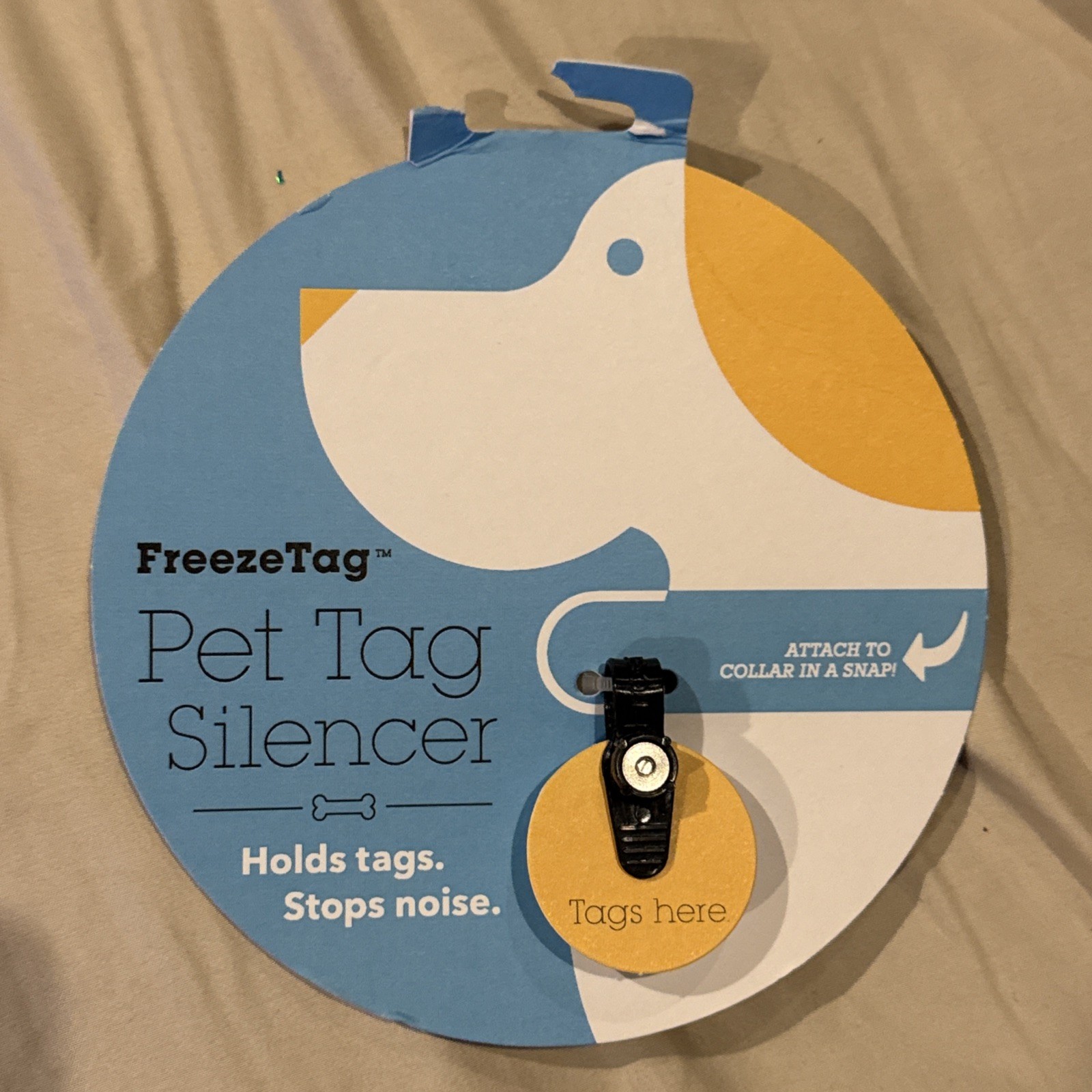 FreezeTag Dog Tag Silencer and Connector, One Size, Graphite