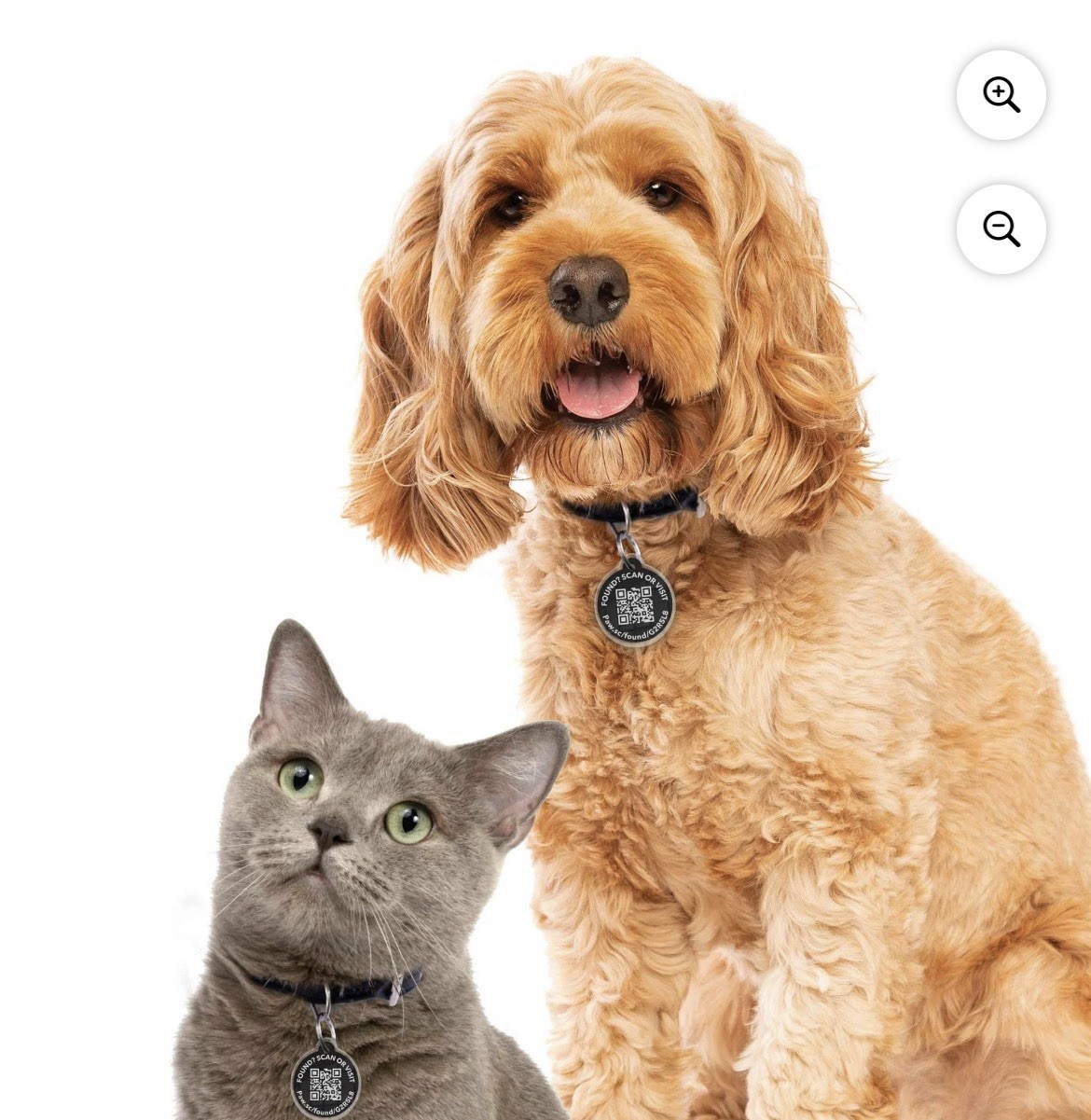 (x7) PAWSCOUT The Smart Pet Tag QR Finder For Dogs Cats Pets Safety (LOT OF 7)