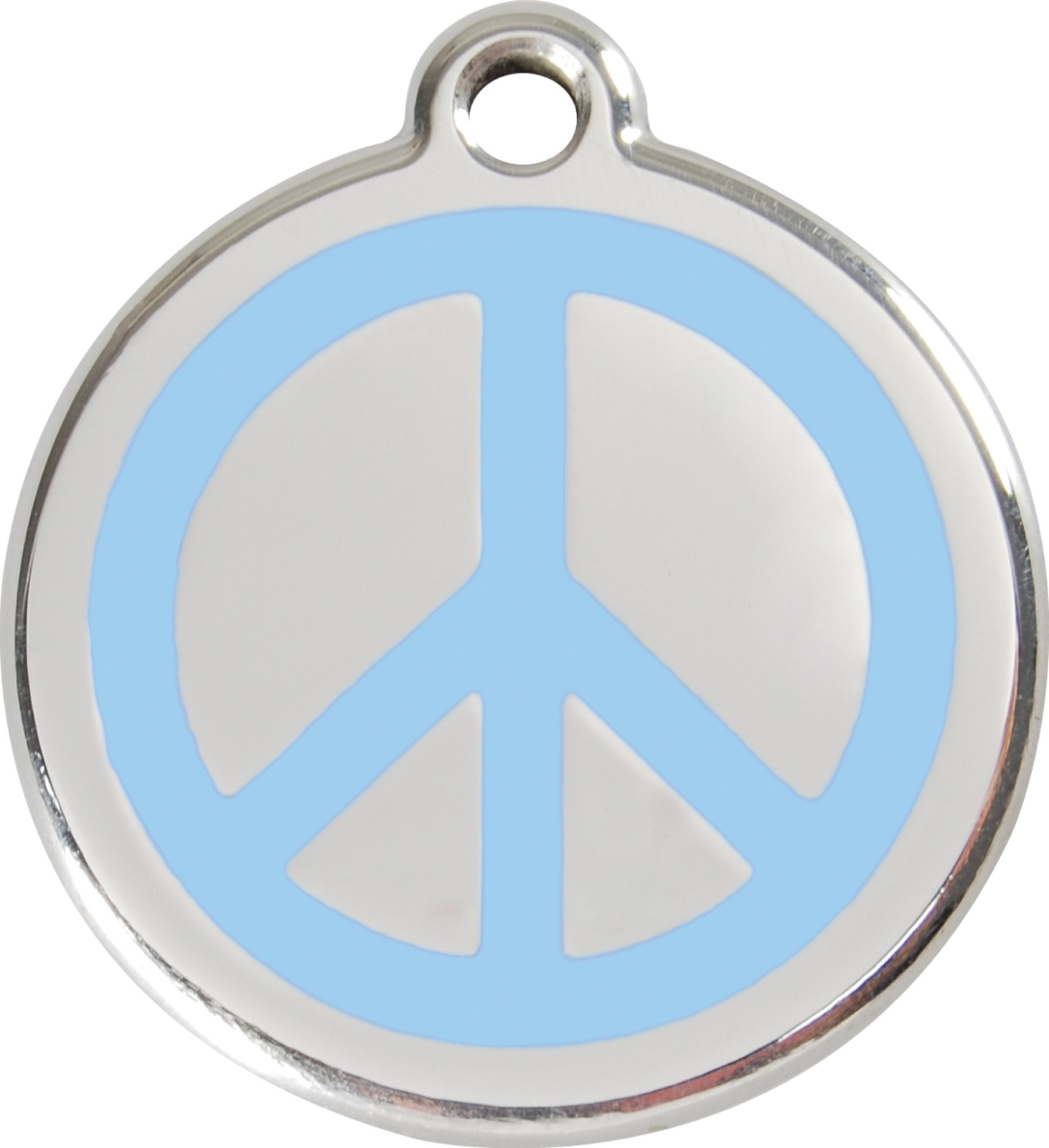 Steel Red Dingo Peace ID Dog Tag Black Purple Blue Green Yellow Orange Red Pink