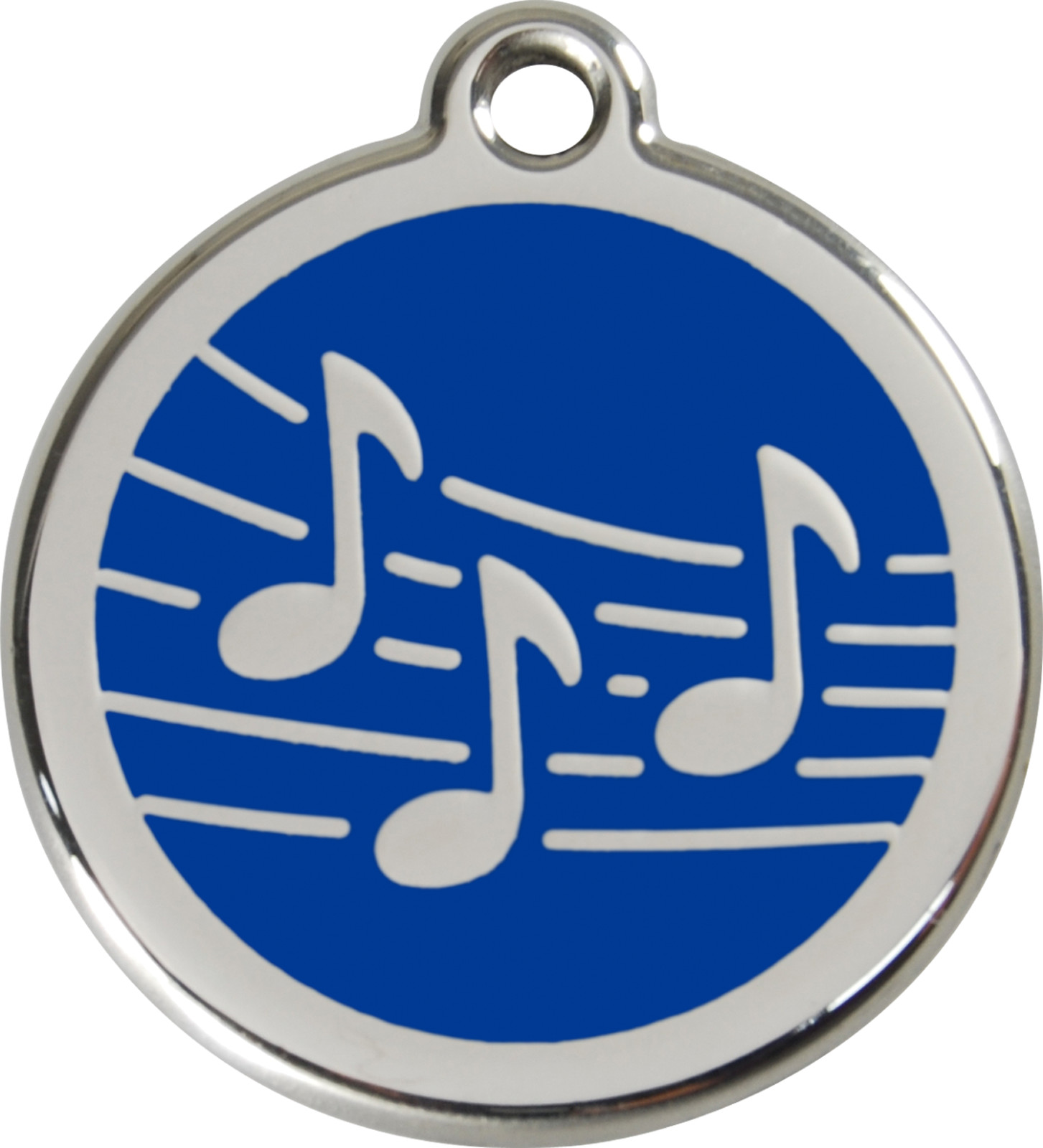 Steel Red Dingo Musical ID Dog Tag Black Purple Blue Green Yellow Red Pink