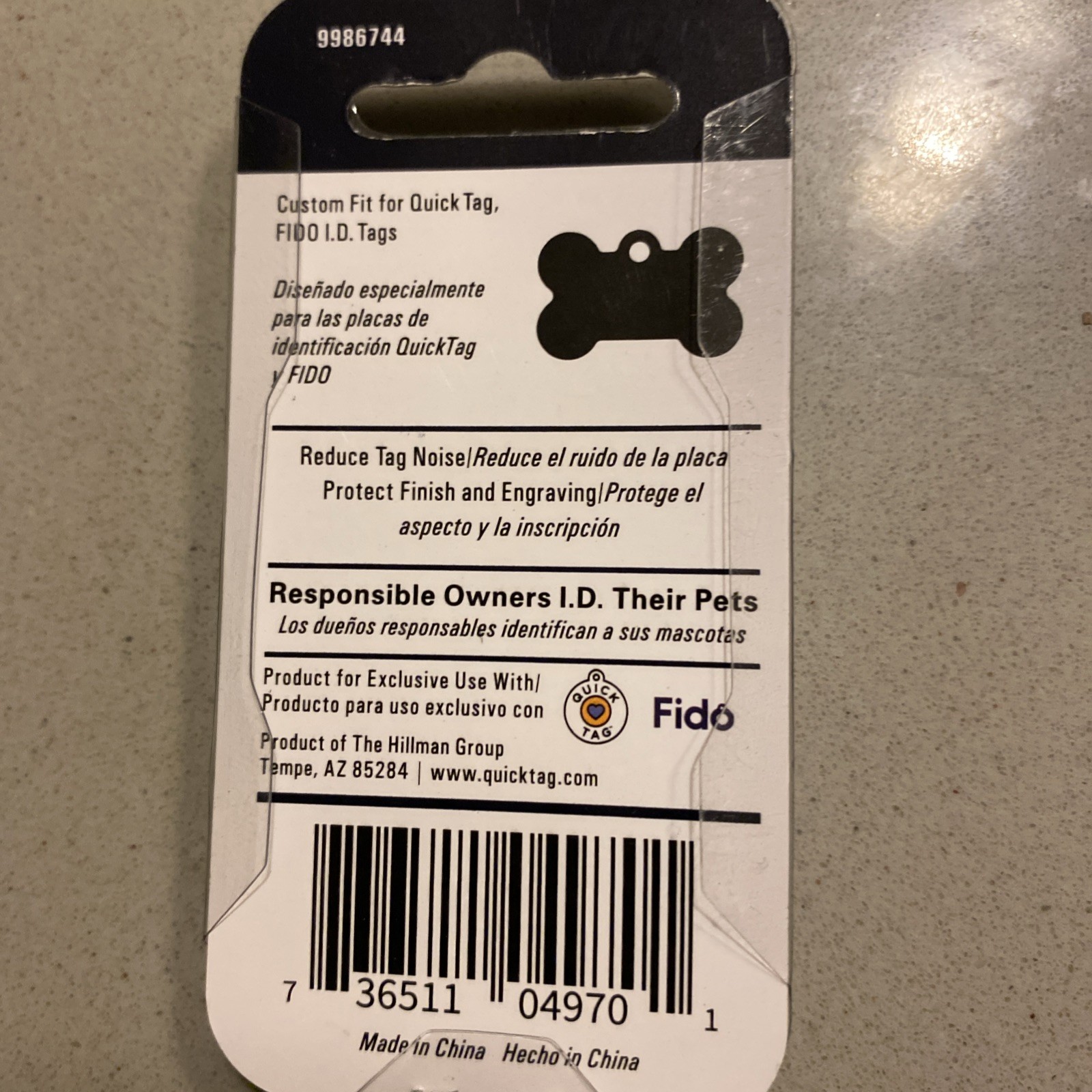 Portable Pet ID Tag Silencer Cover 3Pieces Dog Tag Holder Small Pink Bone