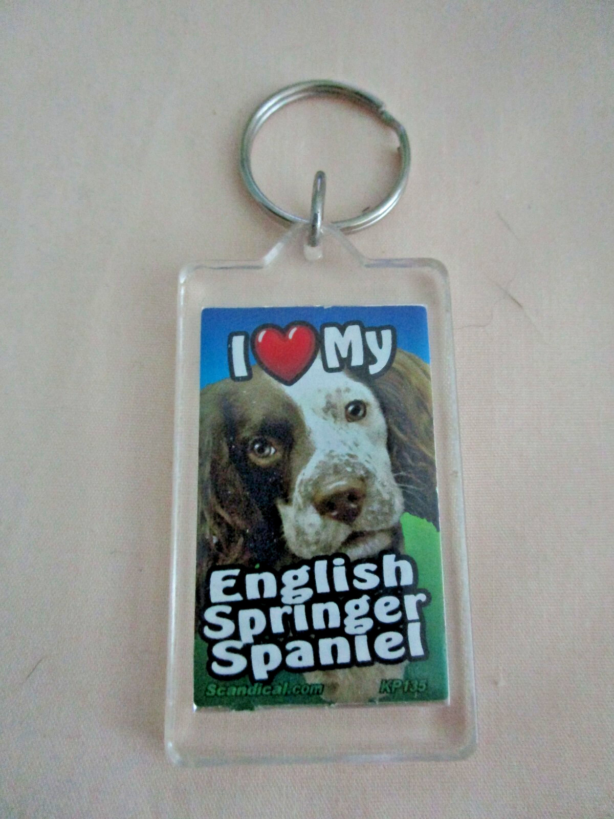 SCANDIAL PET KEY CHAINS – DOUBLE SIDED – I LOVE MY ___DOG/CAT___ YOU PICK! #1