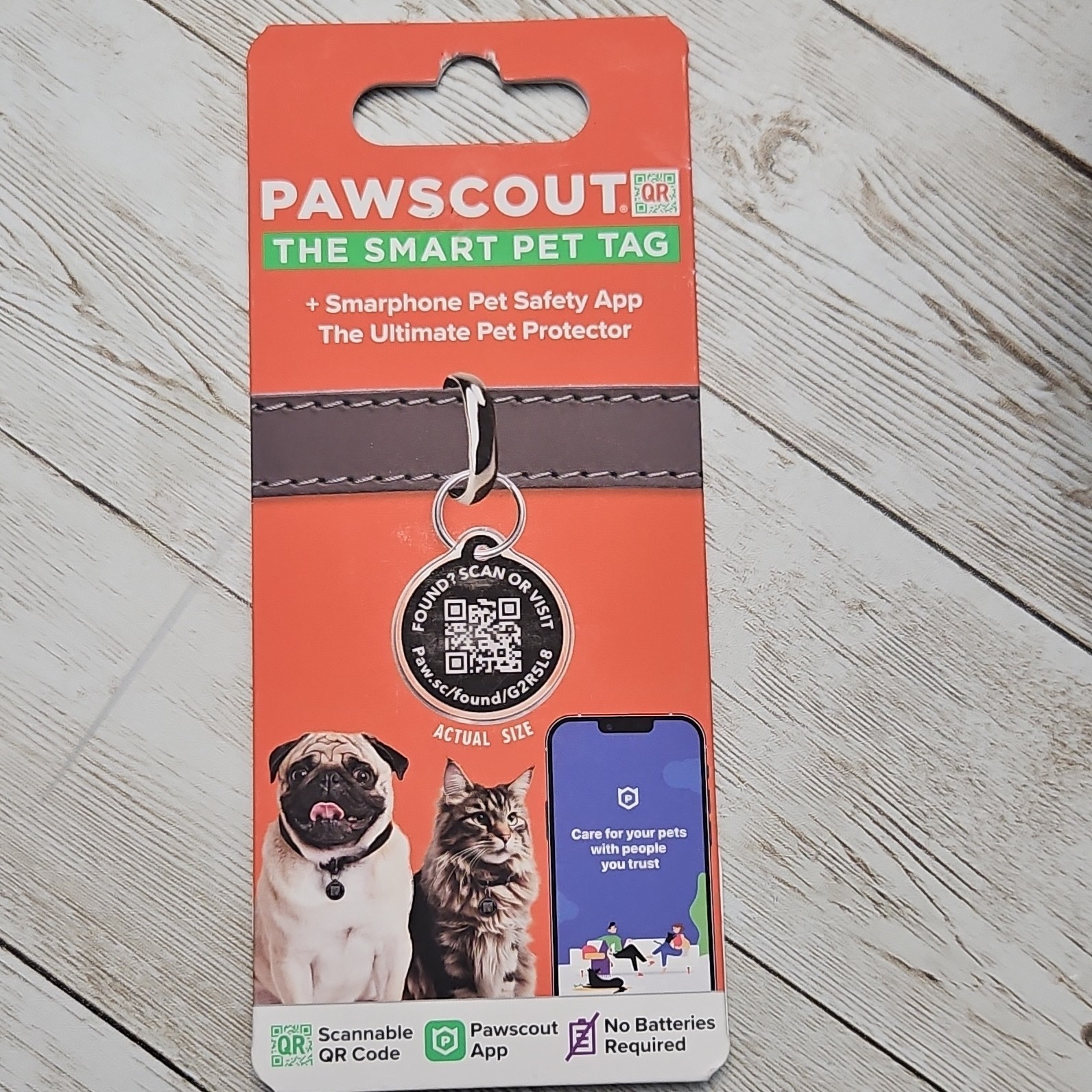 Lot of 3 Pawscout QR Smart Pet Tag for Dogs & Cats, iOS/Android FREE SHIPPING