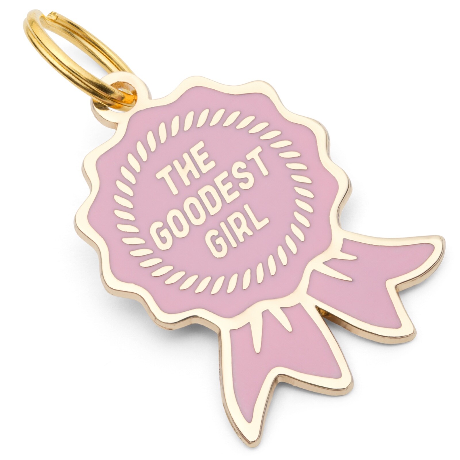 The Goodest Girl Dog Tag, Award Ribbon Pet ID Tag, Dog Tags for Dogs, Dog Gift