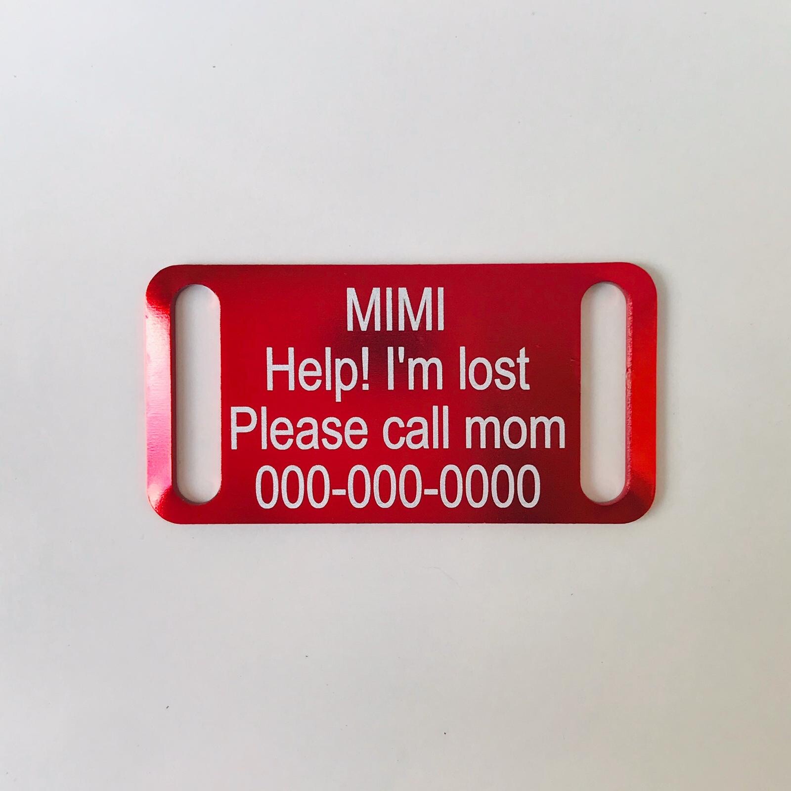 Personalized slide on pet dog tags ID engraved name aluminum puppy cat collar