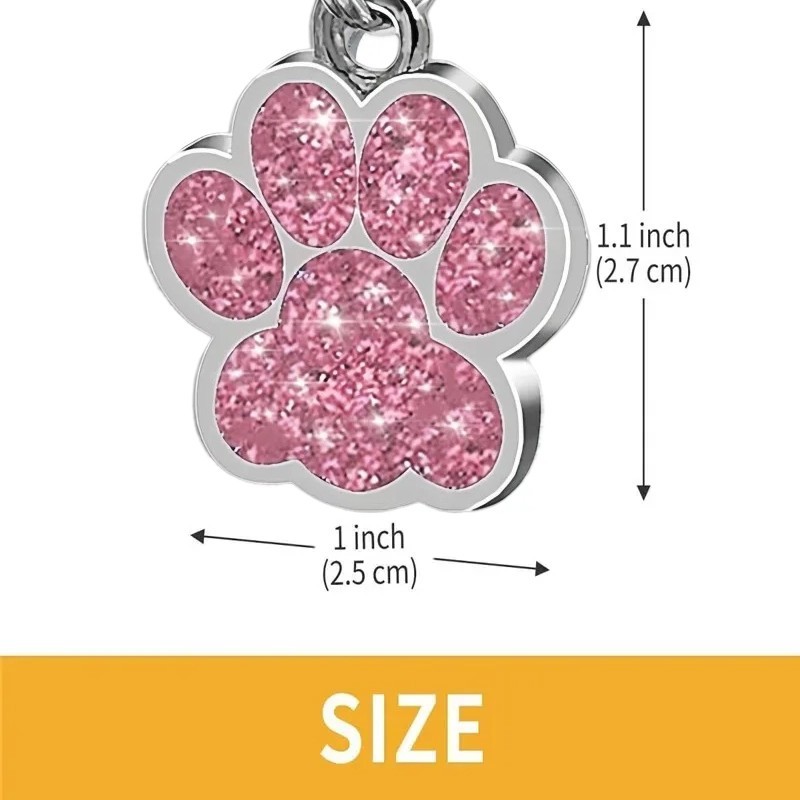 Personalized Pet ID Tag, Dog Tag, Cat Tag, Custom Cat Tag, Easy to Read, Pet