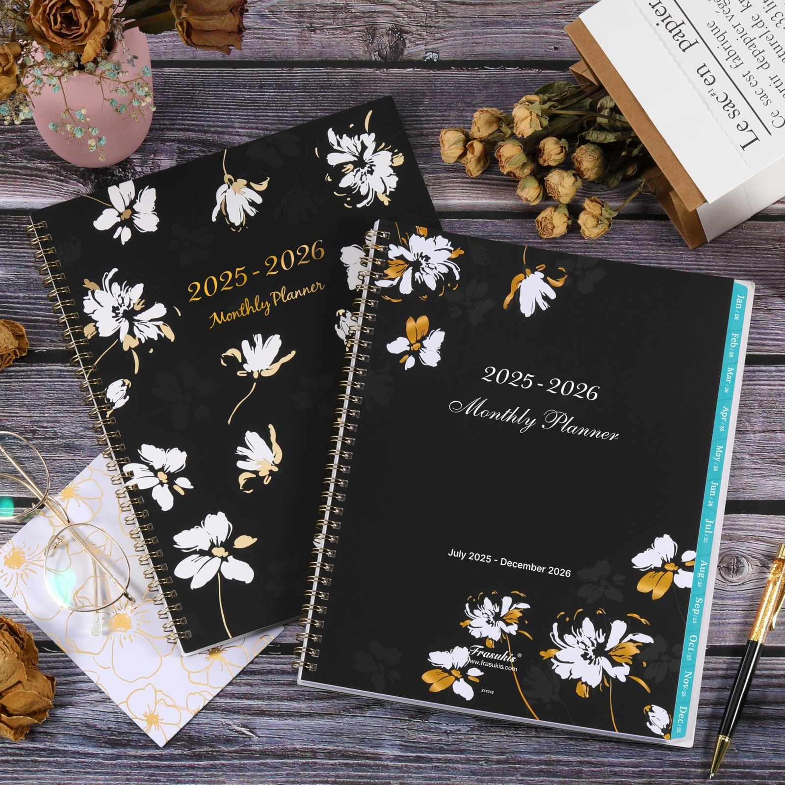 2025-2026 Monthly Planner – 18 Month Planner 2025-2026 from Jul. 2025 – Dec. …