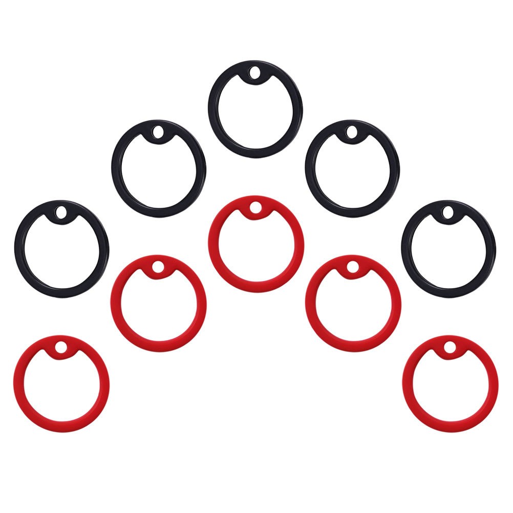 10 Pcs Dog Id Tag Hoop Silicone Accessories for Small