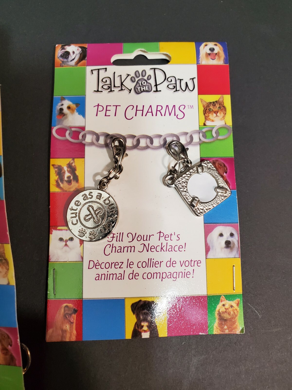 Talk to the Paw Dog 3 Charm Necklaces & 4 Pet Charms 10 – 18 inches