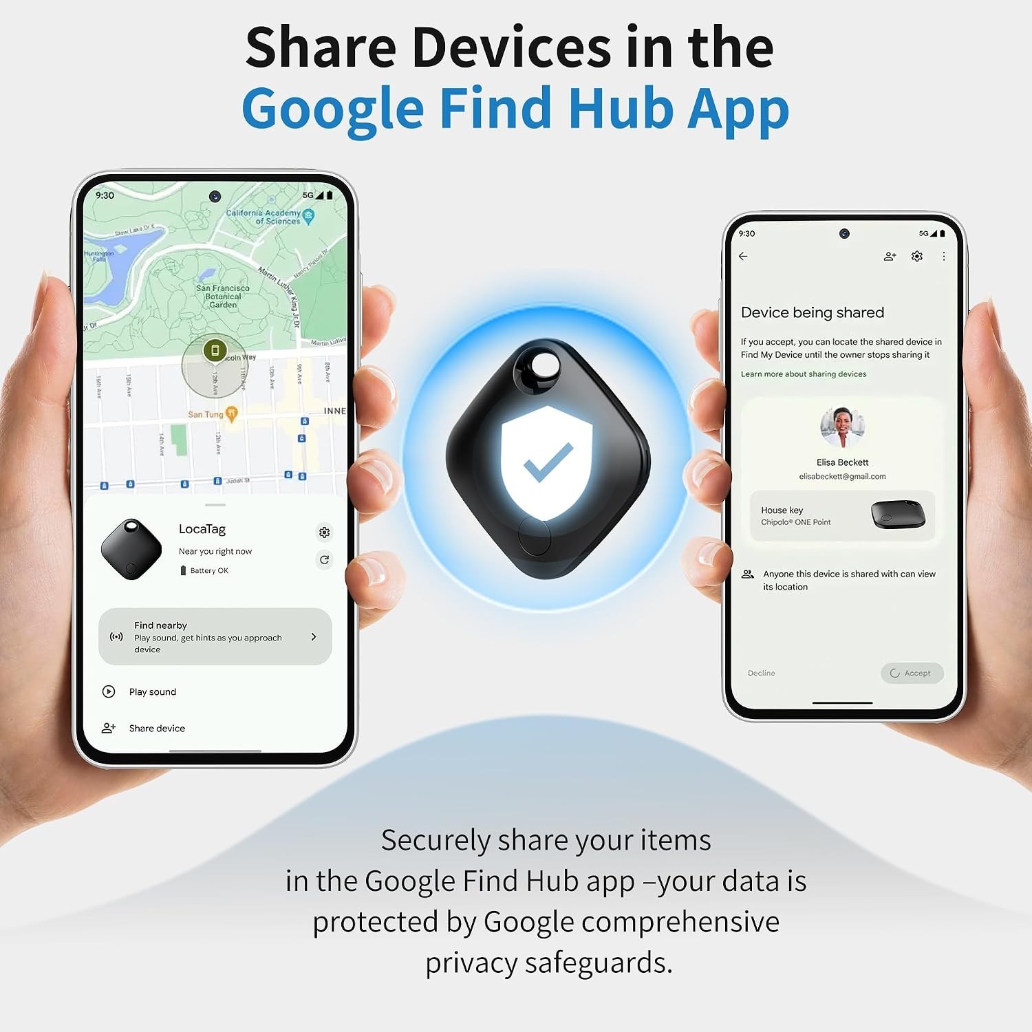 Waterproof Smart Tags – 4 Pack for Key & Luggage Tracking with 2- Life