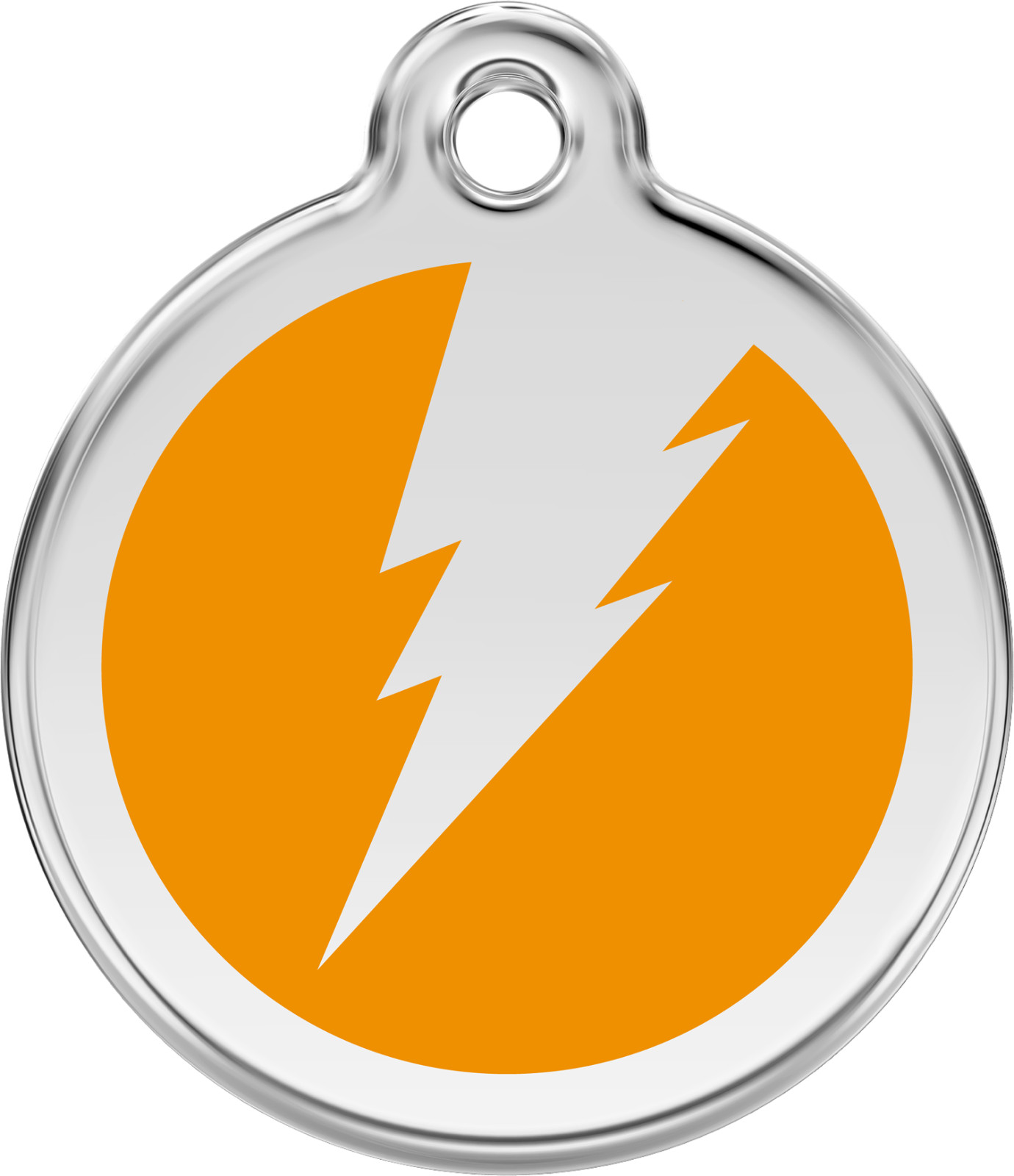 Steel Red Dingo Lightning ID Dog Tag Black Purple Blue Green Yellow Red Pink