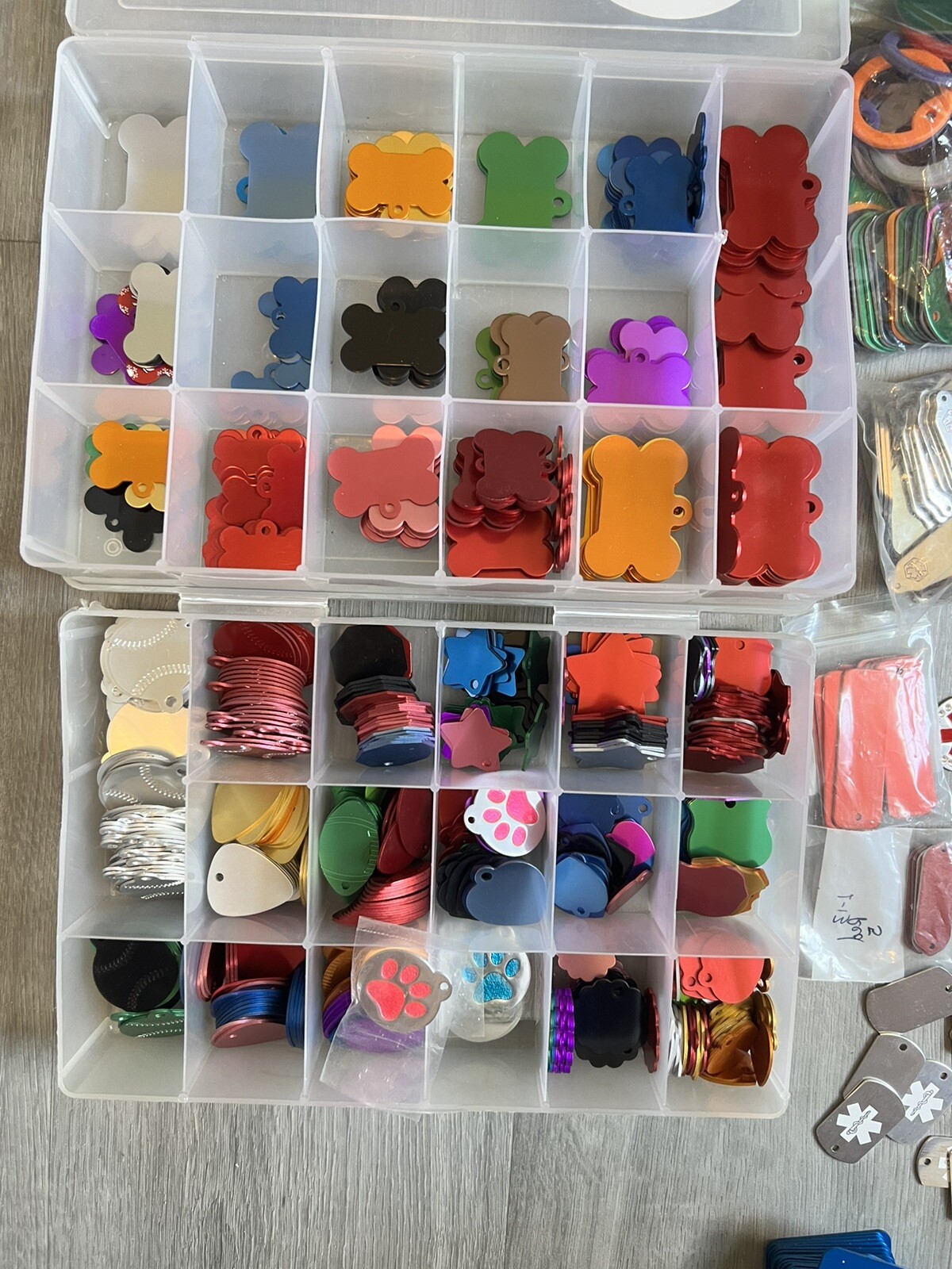 Wholesale Lot Blank Medical ID Tags Pet Tags Bands And More 800 Plus