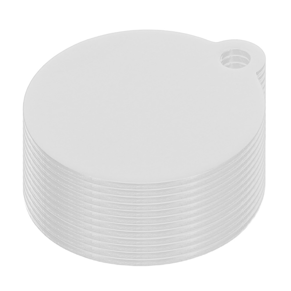 20 Pcs Aluminum Round Labels Blanks Dog Tags Cat Phone Number Name