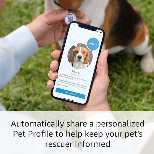 Pet Tag – Easy-to-Use QR Code – Real-Time Scanning Alerts – 1 Pet Tag