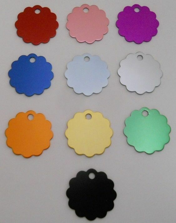 Pet Dog Cat Blank tags Bulk shelters rescues 5 pc lots Large Cloud