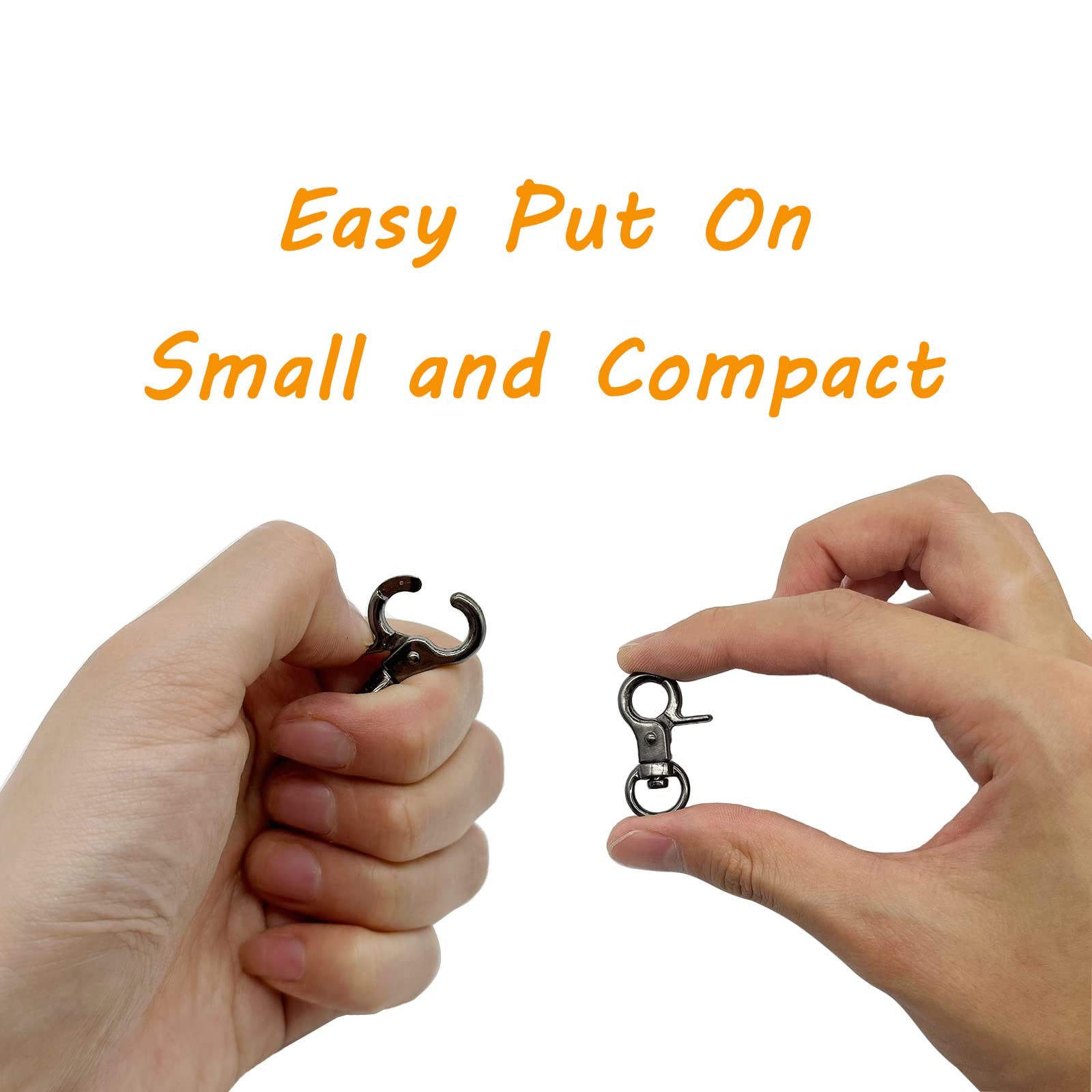 DORUI Dog Tag Clips 2 pack Easy Change for Pet ID Tag Quick Clips Small Mediu…