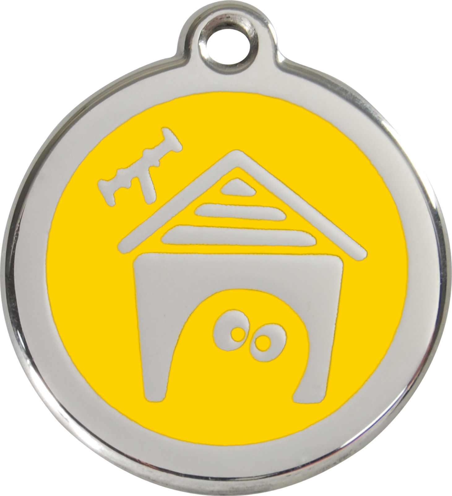 Steel Red Dingo House ID Dog Tag Black Purple Blue Green Yellow Orange Red Pink