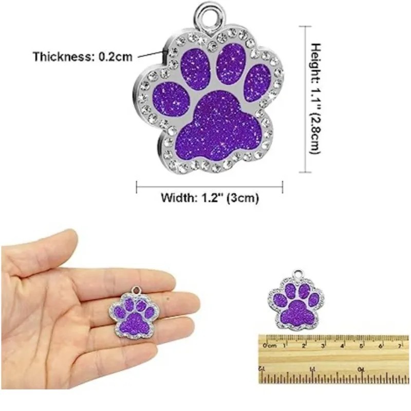 Personalized Pet ID Tag, Dog Tag, Cat Tag, Custom Cat Tag, Easy to Read, Pet Tag