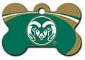 NCAA CSU RAMS COLLEGE TEAM PERSONALIZED PET ID TAG