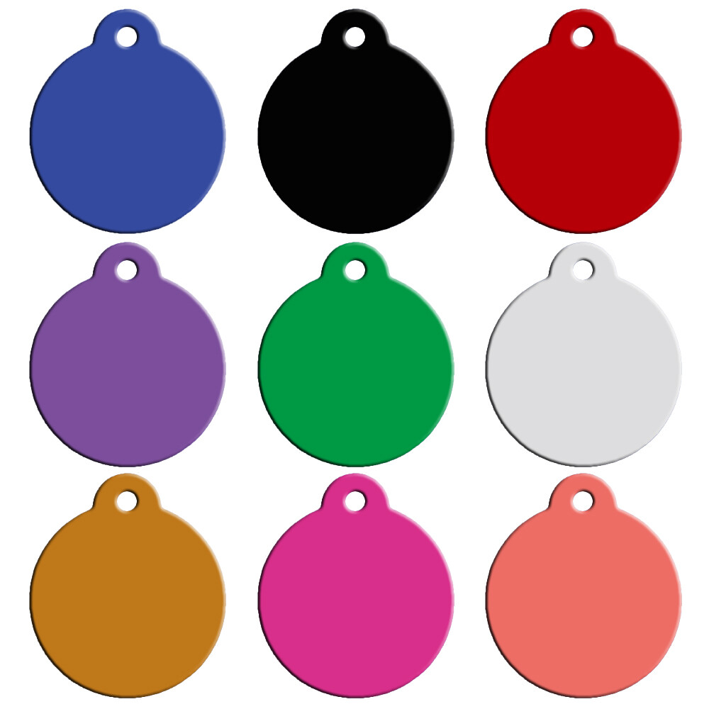 20pcs/lot Aluminum Dog ID Tags Round/Paw/Bone/Heart Shape Custom Blank Pet Tags