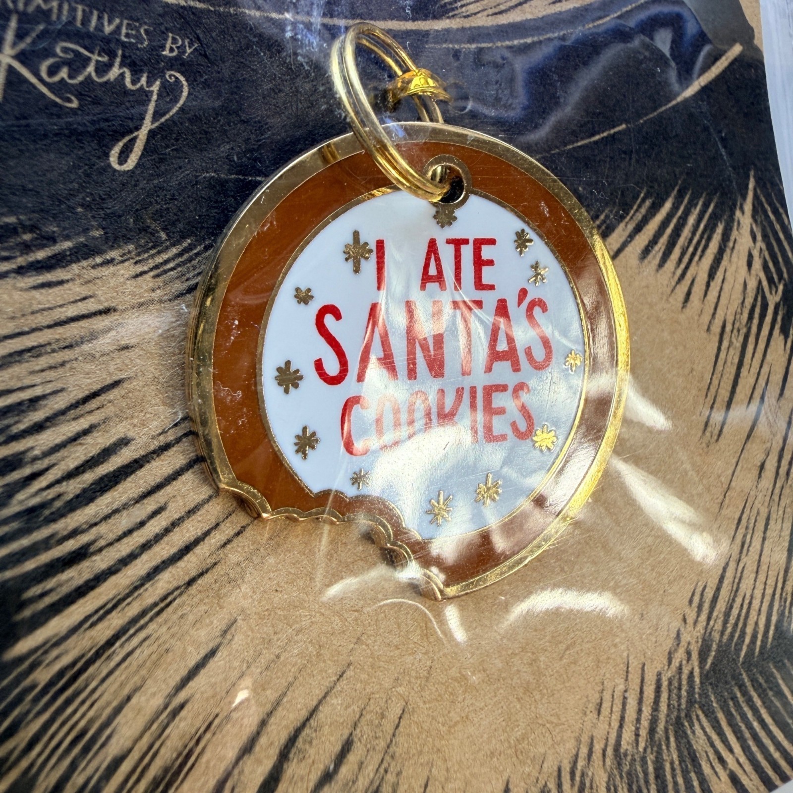 Primitives By Kathy Pet Collar Charms Metal Enamel Holiday Design