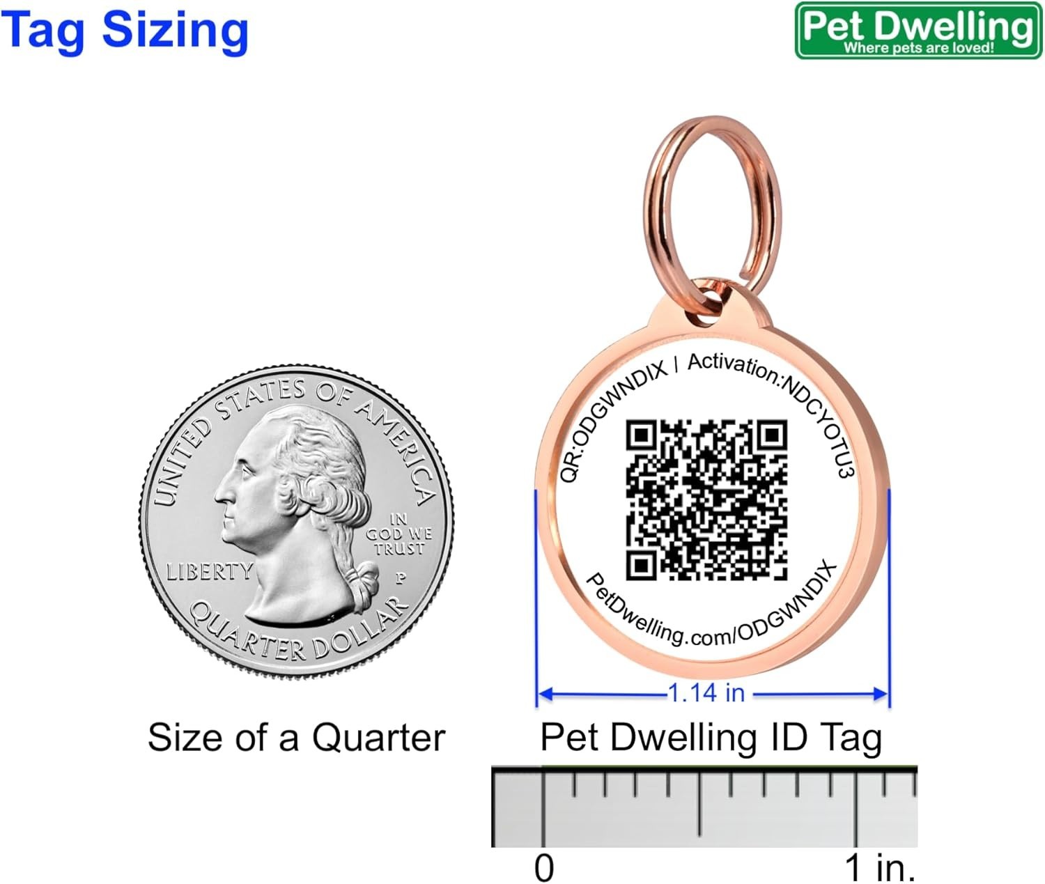 Smart QR + NFC Pet ID Tags for Dogs – Durable & Waterproof – Smart Pet Tags w…