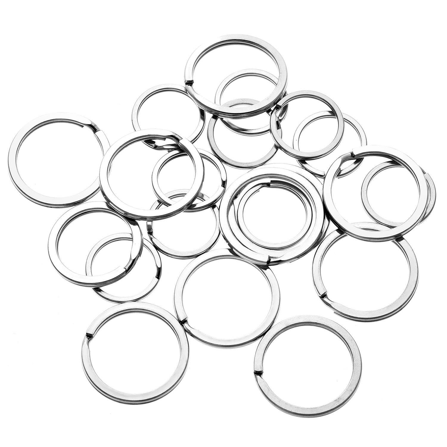 Dog Tag Clip ID Tag Holder with Rings for Dog Cat Collar Harness 3 Sets