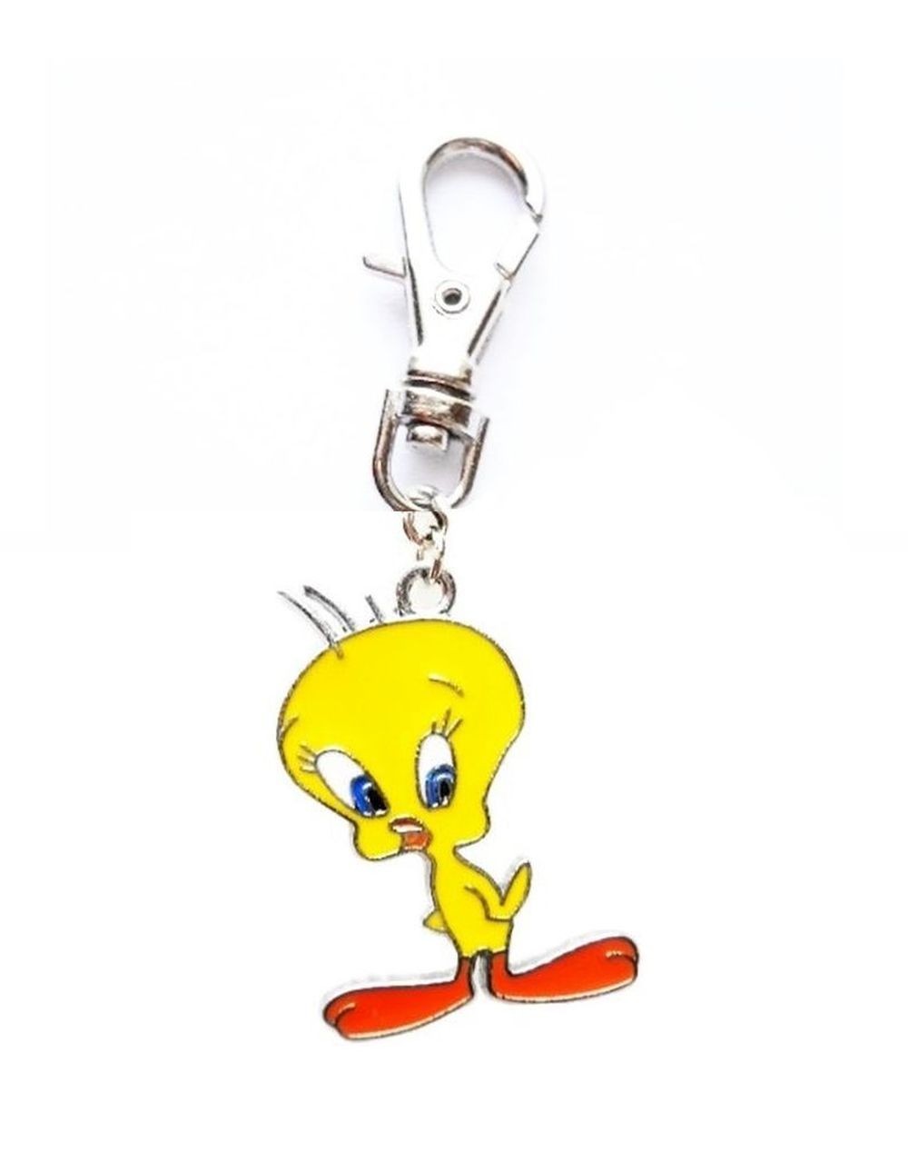 TWEETY BIRD CHARM ZIPPER PULL PURSE WALLET BACKPACK OR DOG CAT COLLAR JEWELRY