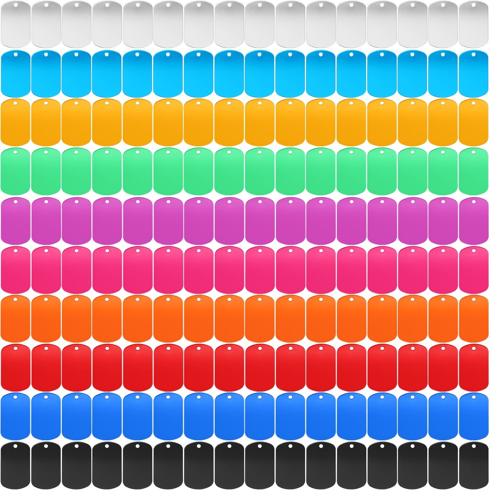 300 Aluminum Dog Tags – 300 Blank Discs for DIY Pet Tags, Metal Stamping, Multic